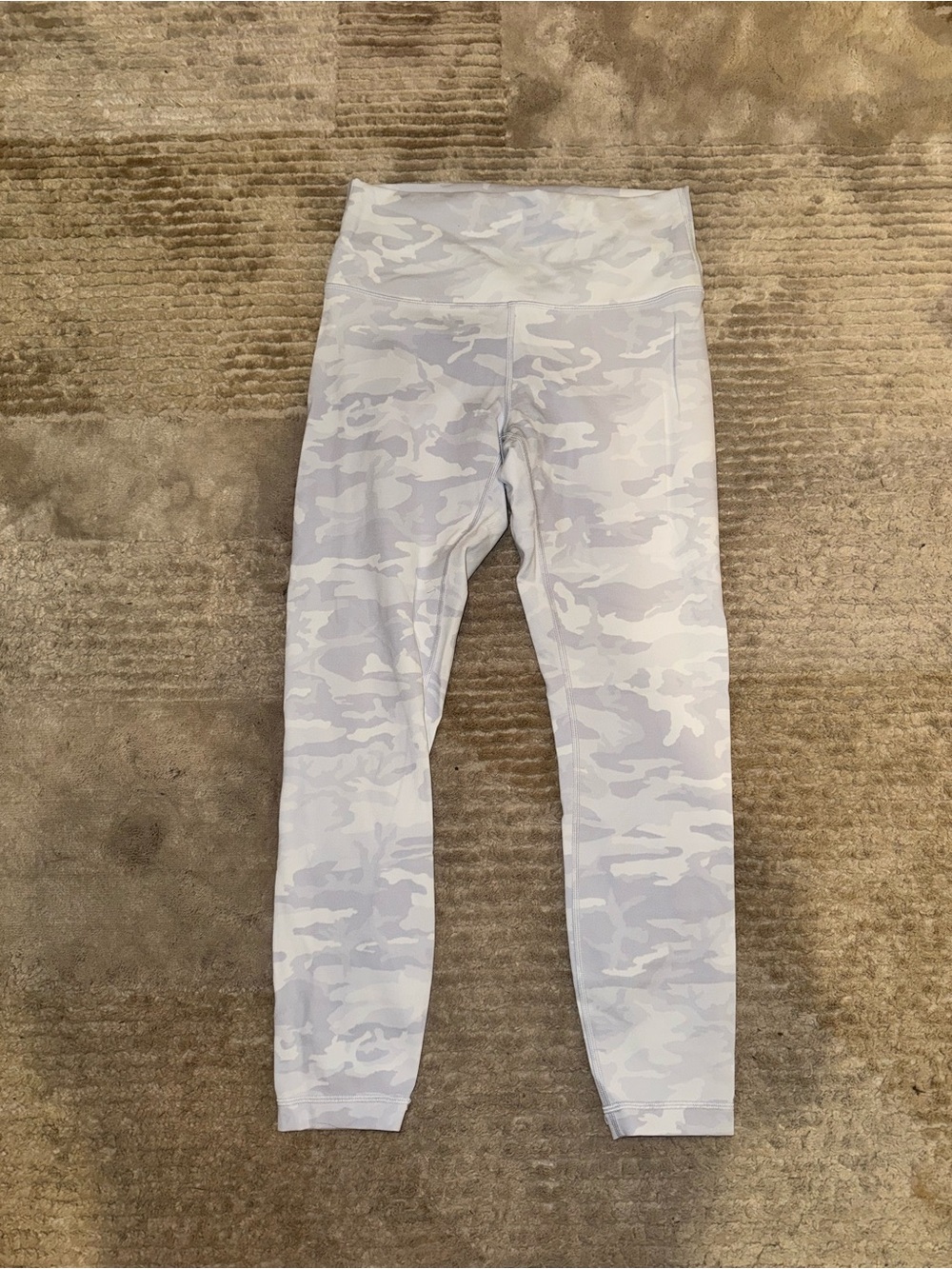 lululemon athletica White & Light Gray Camo High-Rise Leggings
